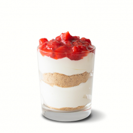 Tvaroh se su&scaron;enkami a jahodami